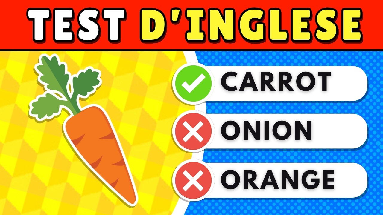 Indovina la parola in INGLESE 🤔 Test d'Inglese 🇺🇸 🇬🇧 Livello Facile