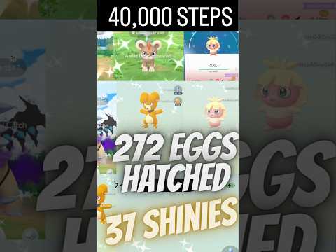 ✨I HATCHED 30+ SHINIES During Pokemon Go’s NEWEST HATCH DAY EVENT!!!✨ #shorts #pokemon