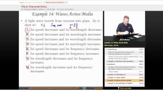 Information Wave Characteristics | AP Physics B with Educator.com News