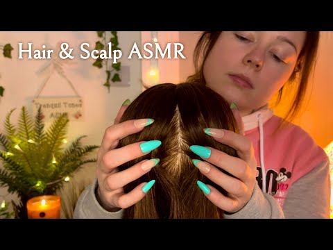 ASMR Gentle Hair & Scalp Treatment | Wooden Brush, Hair Parting, Scalp Scratching & Head Massage