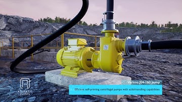Pumps in a quarry 3D explainer video animation