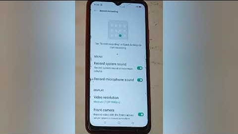 How to disable screen recording in realme c33, disable screen recording setting