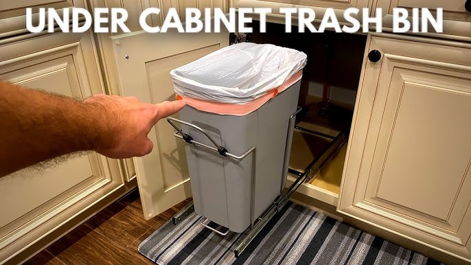DIY kitchen pull out cabinet trash/recycle bin - Home Decorators 