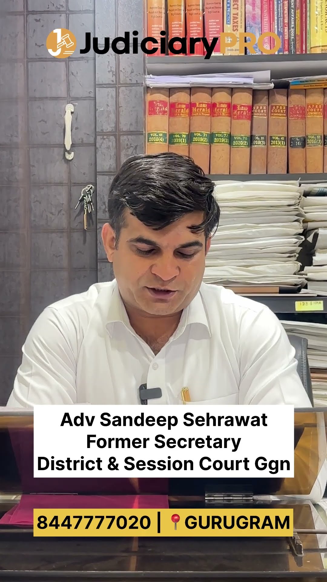 Testimonial by Adv. Sandeep Sehrawat