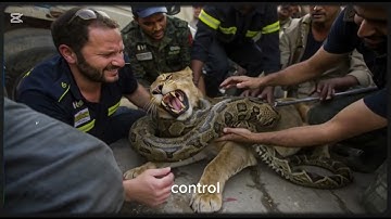 Brave Heroes Save Mother Mountain Lion from Giant Python’s Terrifying Attack 🐍 | Unbelievable 