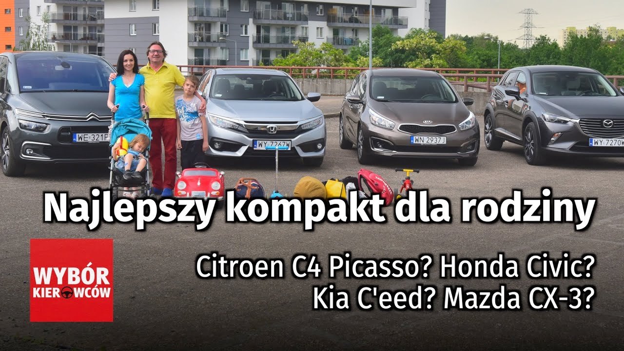 Kompakt Idealny Dla Rodziny Citroen C4 Picasso Vs Honda Civic Vs Kia C'eed Vs Mazda Cx-3 - Youtube