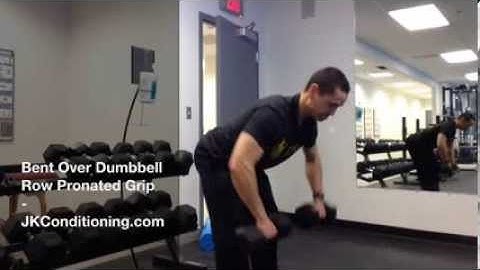 Bent Over Dumbbell Row Pronated Grip