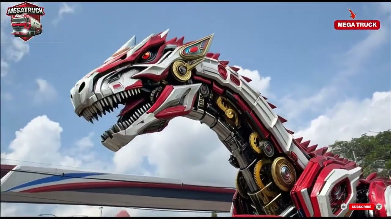TRUK BERUBAH JADI ROBOT DINOSAURUS TRANSFORMER TRANSFORMASI KEREN BANTENGAN