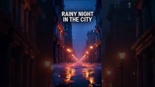 Midnight Rain In The City: Feel The Vibe 🌧️ #aesthetic #lofi #shorts #rain #aesthetic #asmr