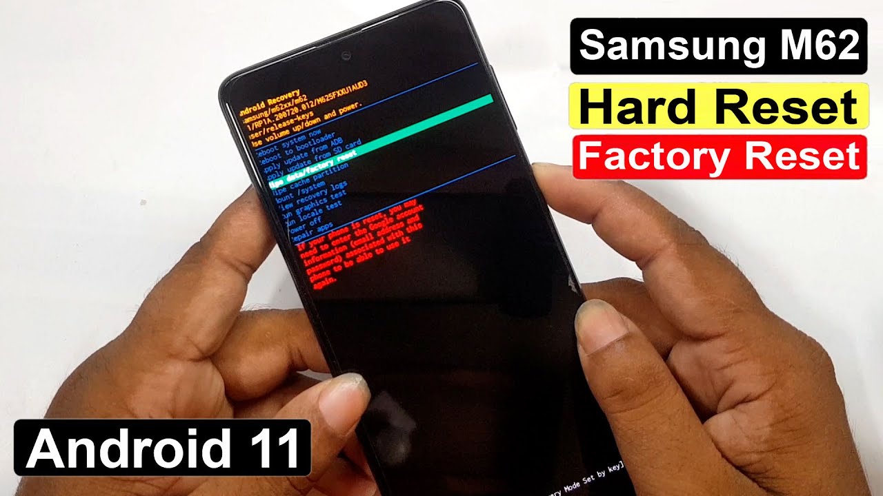 Samsung M62 Hard Reset Android 11 || Samsung M62 ( M625F ) Factory Reset Without Pc 2021 ||
