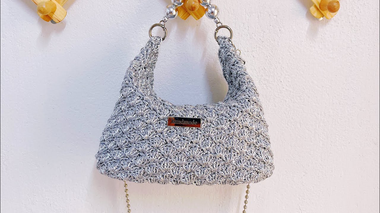 Hướng dẫn móc túi xách đi tiệc- Crochet Bag Tutorial