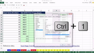 Excel Magic Trick 1088: Show All B7 values From Across Sheets with Names 01, 02, 03, ...10, 11...