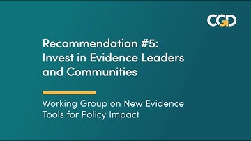 Invest in Evidence Leaders and Communities: Reinvigorating Impact Evaluation for Development