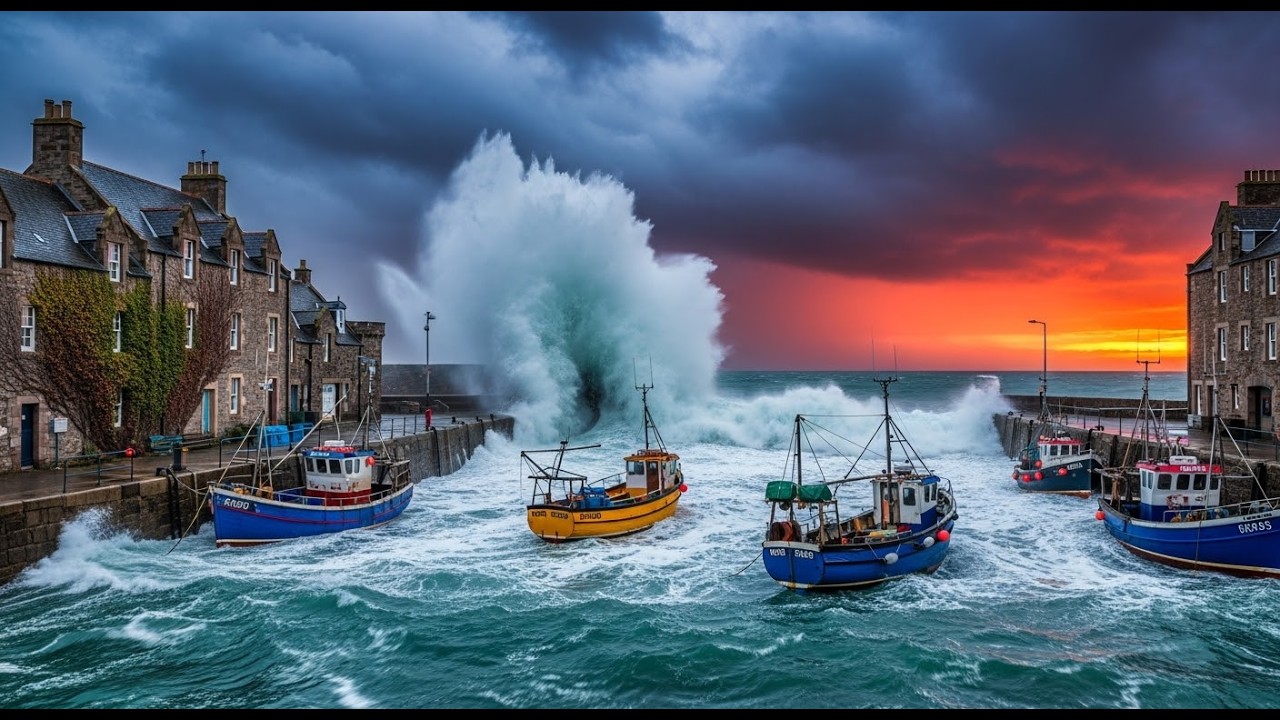 Antigravity A1 Drone - 360 interactive video Dysart harbour Scotland
