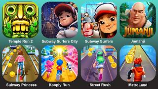 Temple Run2,Subway Surf City,Subway Surf,Jumanji,Subway Princess,Kooply Run,Street Rush,MetroLand screenshot 1