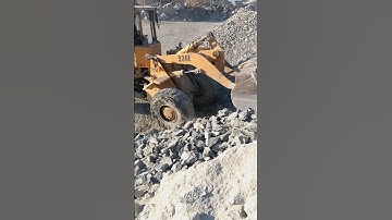 Bobcat Moves Rocks | Heavy Equipment in Action | Rock Pushing Power #stonecrusher #shorts #bobcat