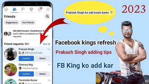 Facebook Refresh Sonu Rajput New Account // How to add prakash singh/ 2023