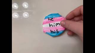 Guys!! My first DIY pin!!! | #pride #trans #transgender #diy #pin