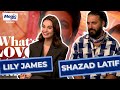 Lily James &amp; Shazad Latif Talk Hinge, UK Dating Scene &amp; Emma Thompson