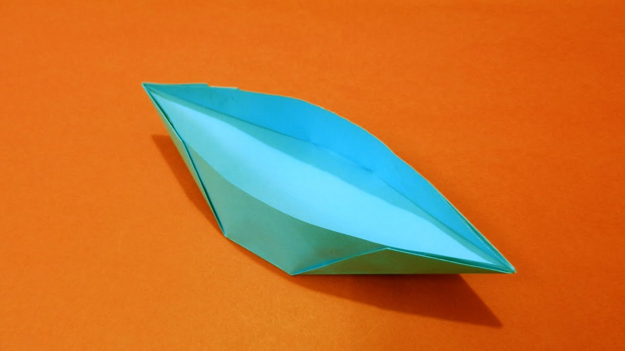 how to make a paper boat canoe easy - youtube