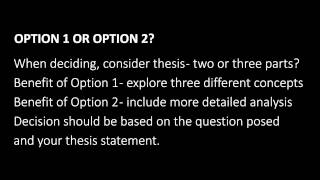 Advanced English Module A Essay Structure