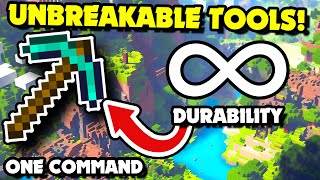 How to Give & Spawn UNBREAKABLE TOOLS With Commands in Minecraft 1.20.6+ Java?! [Very Easy]