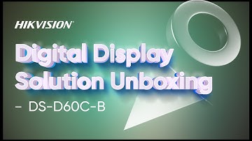 Hikvision Digital Display Solution Unboxing | DS-D60C-B