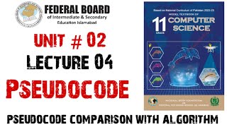 Lecture 4: Pseudocode| How to write pseudocode| Difference between pseudocodes & Algorithms