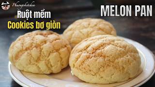 Melon Pan- Bánh mì kiểu Nhật vỏ cookies giòn, ruột mềm, cách tạo hình đẹp screenshot 5