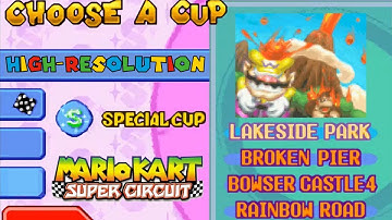Mario Kart Super Circuit (GBA|High-res) (5|10) / Cup 5: Special Cup [3:2/4K@60]