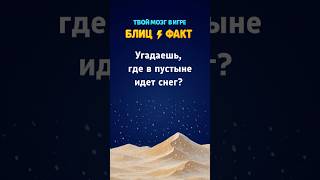 В какой пустыне выпадает СНЕГ?! ❄️😱