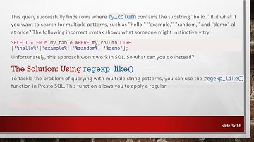How to Use LIKE with Multiple Strings in Presto SQL