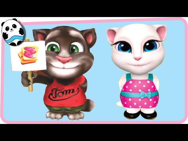 Jogo do Tom e amigos/ cuidando dos filhotinhos,gatinho, gata Ângela e  +.Ep.2 [Talking Tom Friends] 