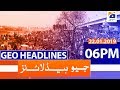 Geo Headlines 06 PM | 22nd January 2020