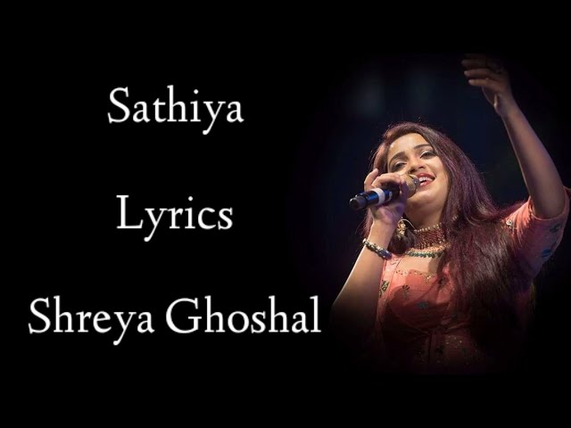 Sathiya Lyrics | Shreya Ghoshal | Ajay- Atul | Kajal Agarwal | Ajay Devgan | RB Lyrics class=