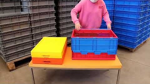 How To Fold And Unfold A Collapsible Crates?