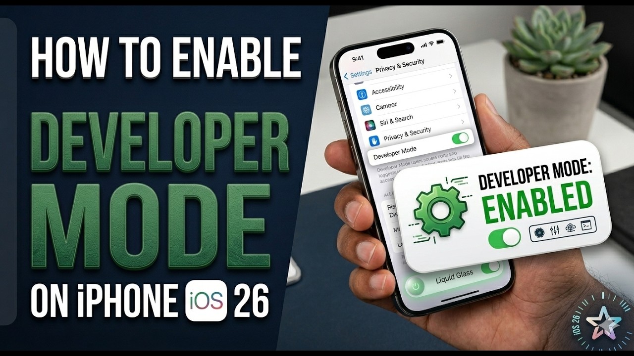 how to enable developer mode on iphone ios 26 - YouTube