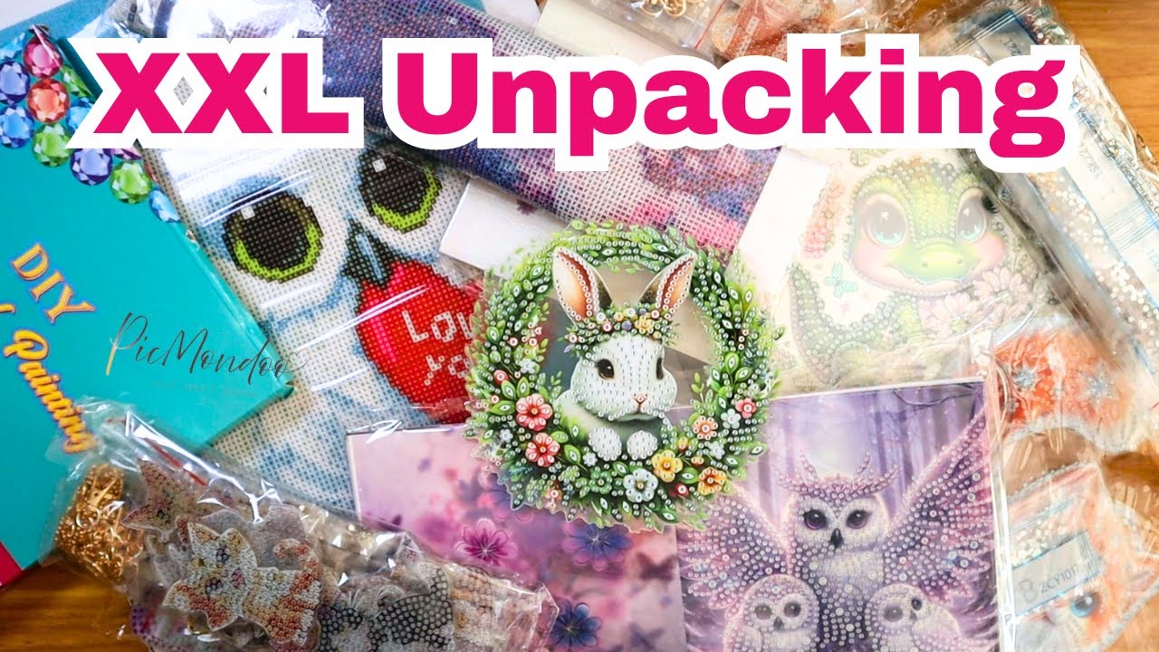 XXL Unpacking Diamond Painting & Co || ein mega schönes Diamond Painting Paket von @Duftnasechrissi