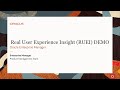 Oracle real user experience insight ruei demo