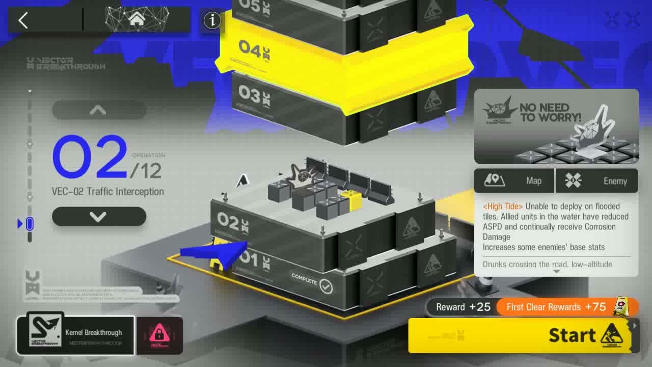 [Arknights] Vector Breakthrough VEC02 Firstplay