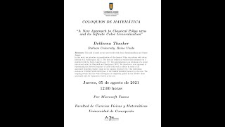 Debleena Thacker : A New Approach to Classical Pólya urns and its Infinite Color Generalization