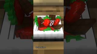 Strawberry Chocolate - Minecraft Animation #shorts #minecraft