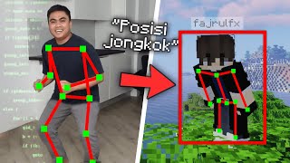 Aku Main Minecraft Pake Kendali Gerakan Tubuh