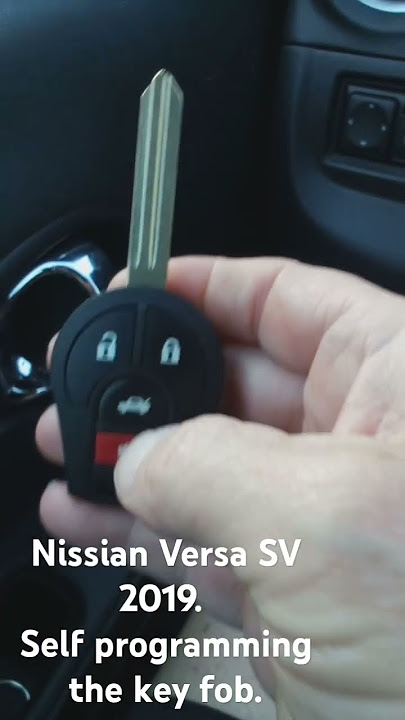Self Programming a key fob. Nissan Versa SV 2019. #diy