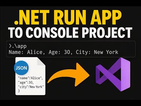 .Net RUN APP to Console Project - YouTube