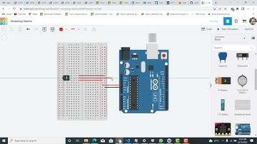 TMP36 Temperature Sensor on TinkerCAD | Arduino Serial Monitor