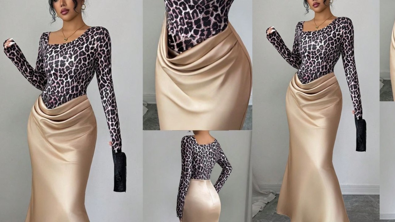 Как сшить это МОДНОЕ атласное платье с заниженной талией