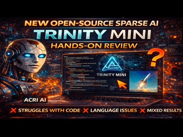 Trinity Mini Open Weight US AI Model Demo & Performance Review