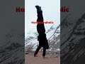 Spamming handstands below freezing point #explore #calisthenics #handstandjourney