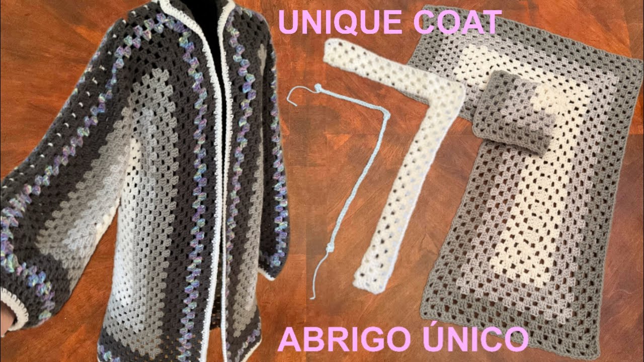 Вязаное крючком пальто «все в одном», уникальная основа для вязания, часть 1 🥼, cadena de base única